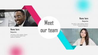 Meet Our Team Tiktok Influencer Marketing Ppt Themes MKT SS V