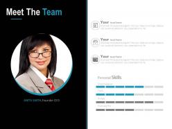 Meet the team introduction analysis powerpoint slide