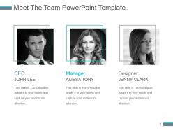 Meet the team powerpoint template
