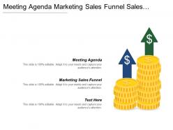 Meeting agenda marketing sales funnel sales management forecasting cpb