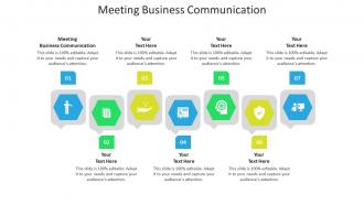 Meeting business communication ppt powerpoint presentation pictures outfit cpb