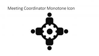 Meeting Coordinator Monotone Icon In Powerpoint Pptx Png And Editable Eps Format