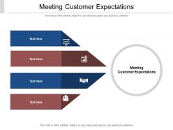 Meeting customer expectations ppt powerpoint presentation pictures format ideas cpb