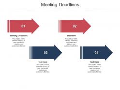 Meeting deadlines ppt powerpoint presentation gallery clipart cpb