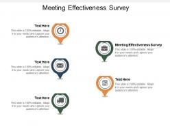 Meeting effectiveness survey ppt powerpoint presentation gallery microsoft cpb