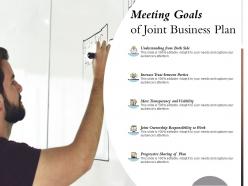 Meeting Goals Of Joint Business Plan