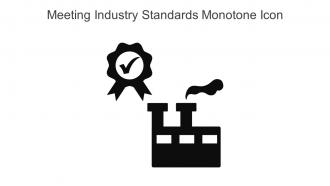 Meeting Industry Standards Monotone Icon In Powerpoint Pptx Png And Editable Eps Format