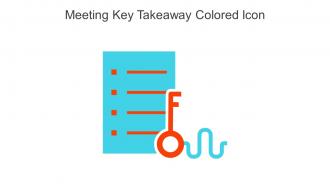 Meeting Key Takeaway Colored Icon In Powerpoint Pptx Png And Editable Eps Format