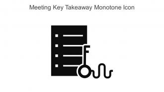 Meeting Key Takeaway Monotone Icon In Powerpoint Pptx Png And Editable Eps Format