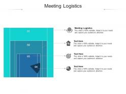 Meeting logistics ppt powerpoint presentation show pictures cpb