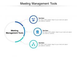 Meeting management tools ppt powerpoint presentation backgrounds cpb