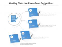 Meeting Objective Powerpoint Suggestions Infographic Template