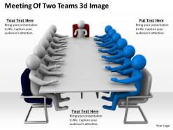 Meeting Of Two Teams 3d Image Ppt Graphics Icons Powerpoint