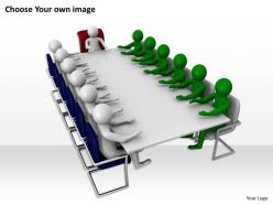 Meeting of two teams 3d image ppt graphics icons powerpoint