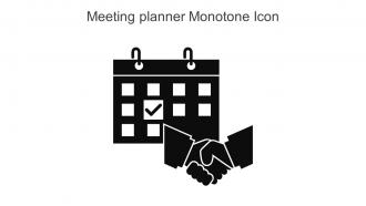 Meeting Planner Monotone Icon In Powerpoint Pptx Png And Editable Eps Format