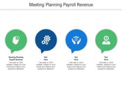 Meeting planning payroll revenue ppt powerpoint presentation styles styles cpb