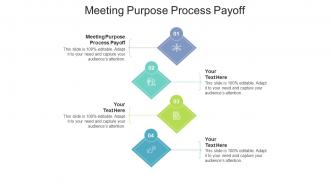 Meeting purpose process payoff ppt powerpoint presentation inspiration example cpb