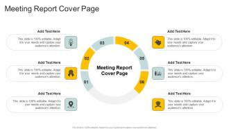 Meeting Report Cover Page In Powerpoint And Google Slides Cpb