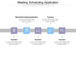 Meeting scheduling application ppt powerpoint presentation outline background image cpb