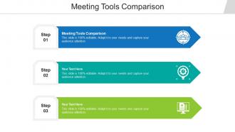 Meeting tools comparison ppt powerpoint presentation model slide cpb