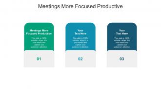 Meetings more focused productive ppt powerpoint presentation pictures guidelines cpb
