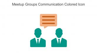 Meetup Groups Communication Colored Icon In Powerpoint Pptx Png And Editable Eps Format