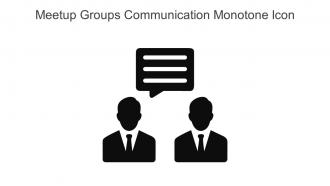 Meetup Groups Communication Monotone Icon In Powerpoint Pptx Png And Editable Eps Format