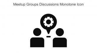 Meetup Groups Discussions Monotone Icon In Powerpoint Pptx Png And Editable Eps Format