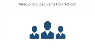 Meetup Groups Events Colored Icon In Powerpoint Pptx Png And Editable Eps Format