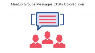 Meetup Groups Messages Chats Colored Icon In Powerpoint Pptx Png And Editable Eps Format