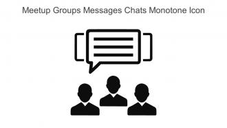 Meetup Groups Messages Chats Monotone Icon In Powerpoint Pptx Png And Editable Eps Format