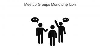 Meetup Groups Monotone Icon In Powerpoint Pptx Png And Editable Eps Format
