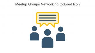 Meetup Groups Networking Colored Icon In Powerpoint Pptx Png And Editable Eps Format