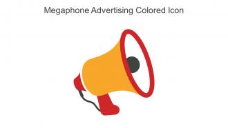Megaphone Advertising Colored Icon In Powerpoint Pptx Png And Editable Eps Format