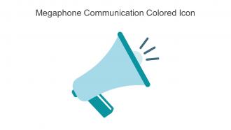 Megaphone Communication Colored Icon In Powerpoint Pptx Png And Editable Eps Format