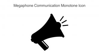 Megaphone Communication Monotone Icon In Powerpoint Pptx Png And Editable Eps Format
