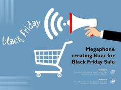 Megaphone creating buzz for black friday sale