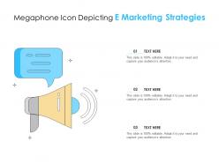 Megaphone icon depicting e marketing strategies