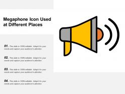 Megaphone Icon Used At Different Places