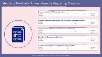 Members Feedback Survey Form For Reporting Manager