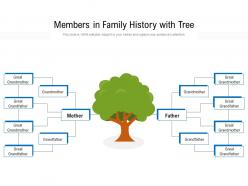 Members In Family History With Tree