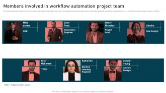 Members Involved In Workflow Automation Project Team Process Improvement Strategies