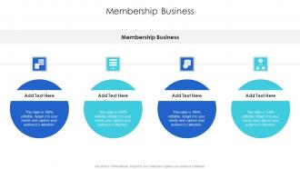 Membership Business In Powerpoint And Google Slides Cpb