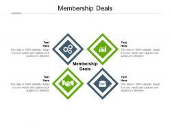 Membership deals ppt powerpoint presentation styles diagrams cpb