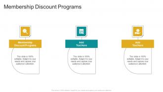 Membership Discount Programs In Powerpoint And Google Slides Cpb