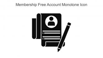 Membership Free Account Monotone Icon In Powerpoint Pptx Png And Editable Eps Format