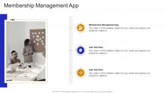 Membership Management App In Powerpoint And Google Slides Cpb
