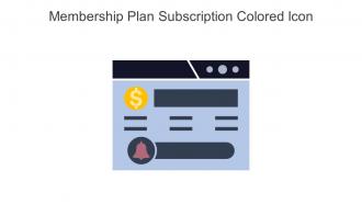 Membership Plan Subscription Colored Icon In Powerpoint Pptx Png And Editable Eps Format