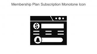 Membership Plan Subscription Monotone Icon In Powerpoint Pptx Png And Editable Eps Format