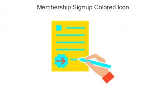 Membership Signup Colored Icon In Powerpoint Pptx Png And Editable Eps Format